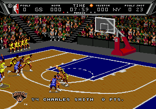 NBA Action '94 (USA) In game screenshot